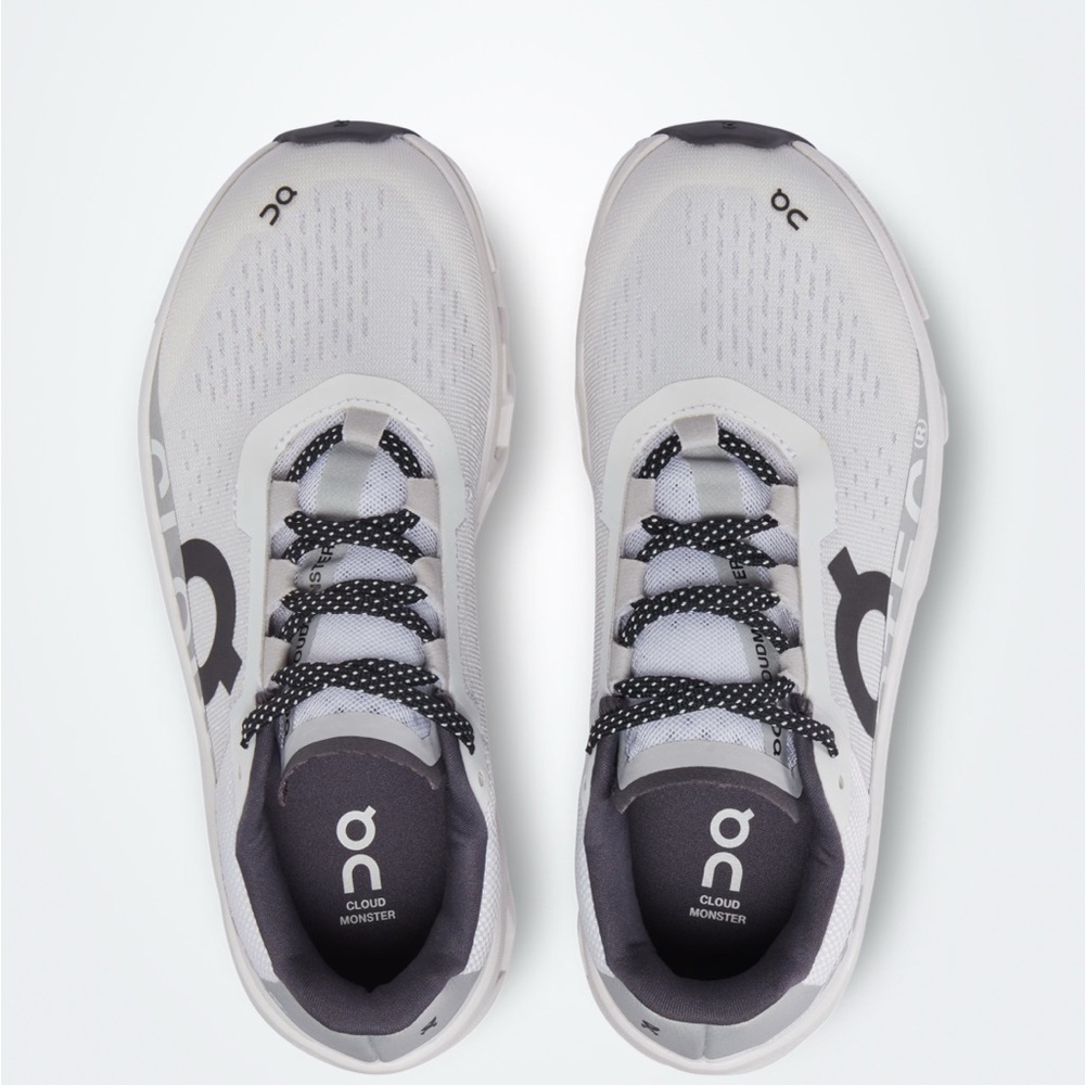 On Cloud Monster Women's Sneakers - White and Black